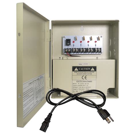 4 channel cctv power distribution box|12v dc power box.